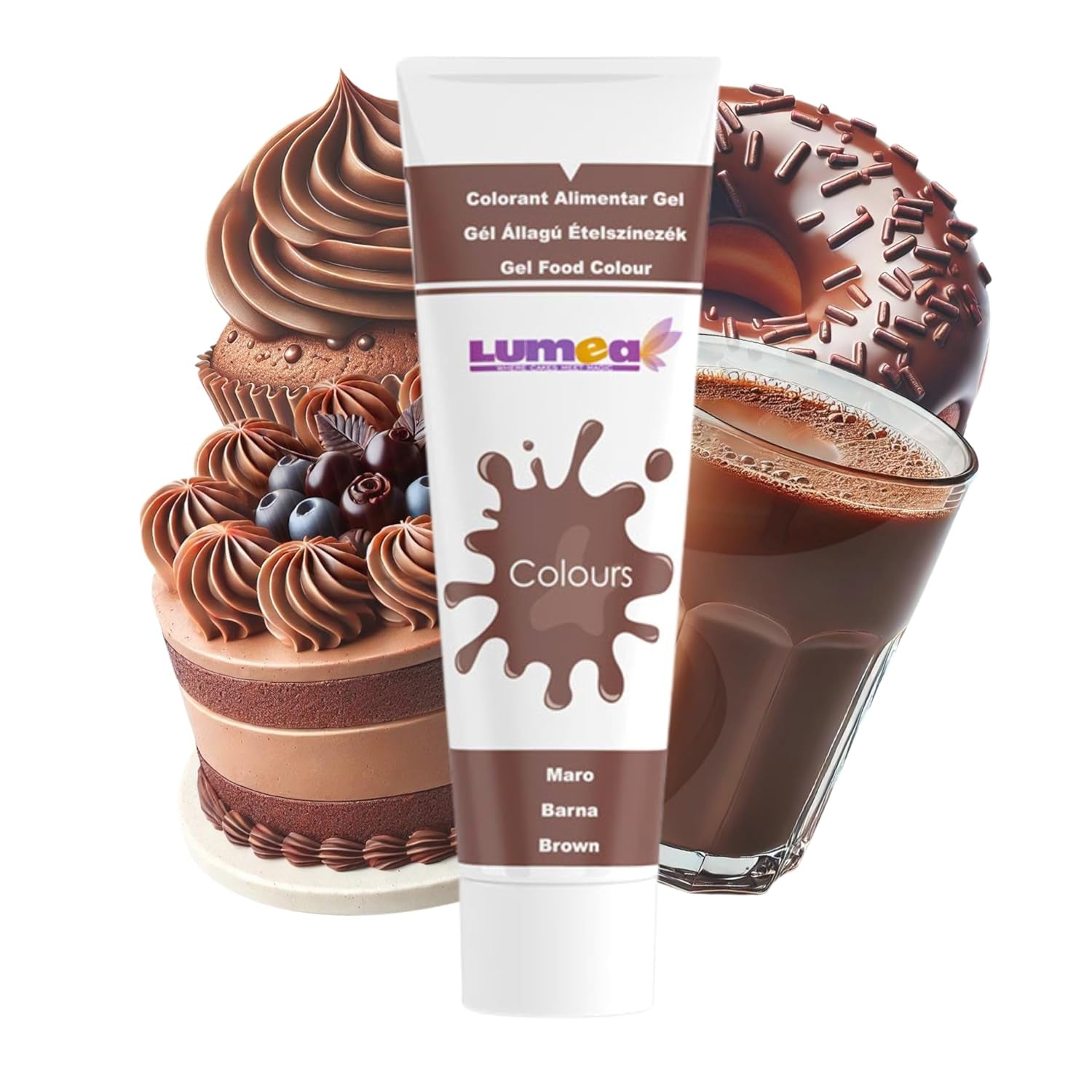 Dekozauber 24 Colorant Alimentaire Rouge, Gel, 30 g, Végétalien, Sans Sucre, Hautement Concentré, Colorant Alimentaire Rouge pour Fondant, Crème au Beurre, Boissons et Plus