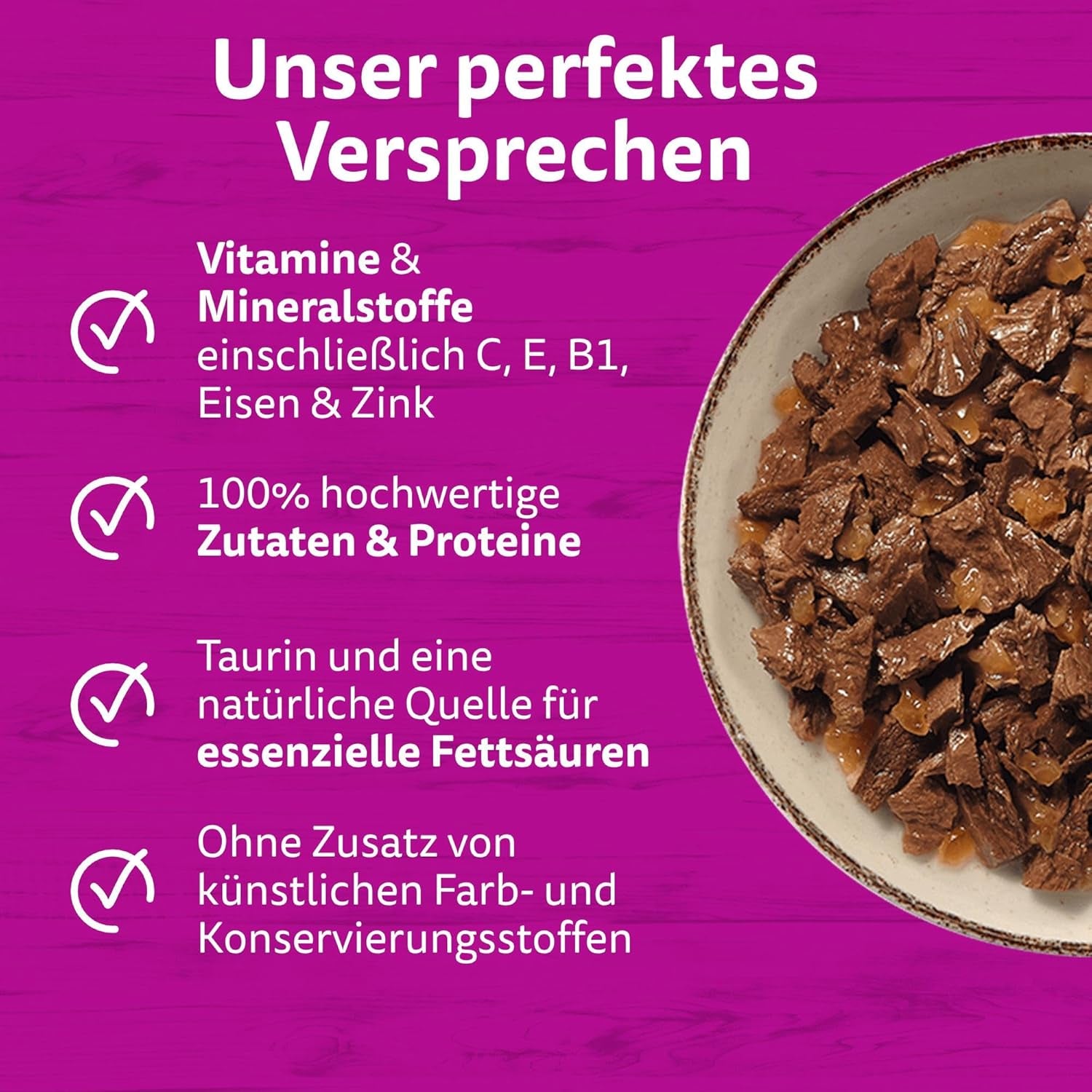 WHISKAS PURE DELIGHT Aliment humide en gelée 24 x 85g Ragoût Classique (4 paquets) 48 sachets portionnés