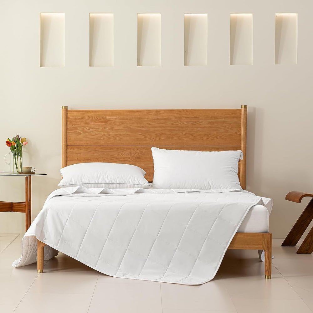 Good Nite Couette Double, 4,5 Tog, Couette D'été, Couette Double, Blanc, Couette, Polyester, Douce Et Légère Et Lavable En Machine Avec Bandes D'angle (Lit Double 200 X 200 Cm) Couvertures et couettes Naty Shop