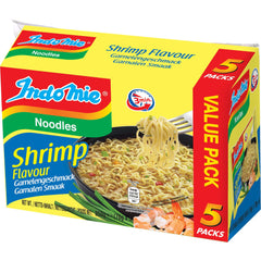 INDOMIE - Nouilles instantanées aux crevettes, paquet de 5 - (1 x 5 x 70 g)