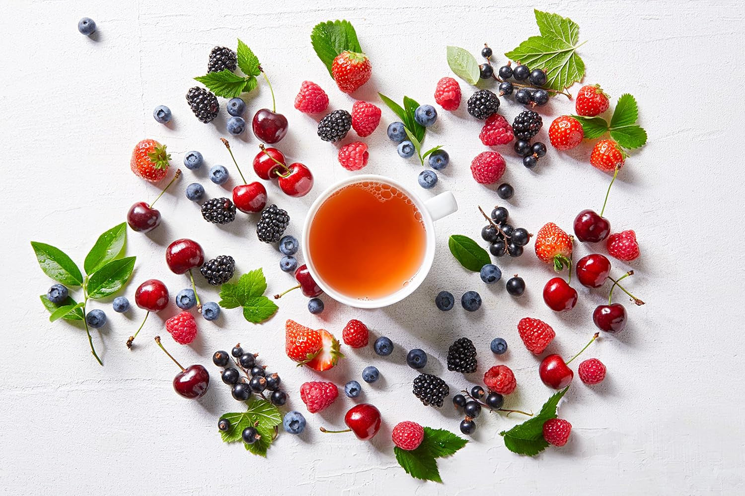 Meßmer Bio Rote Beeren | Ingrediente 100% naturale | 20 pliculețe de ceai | Vegan | Fără gluten | Fără lactoză