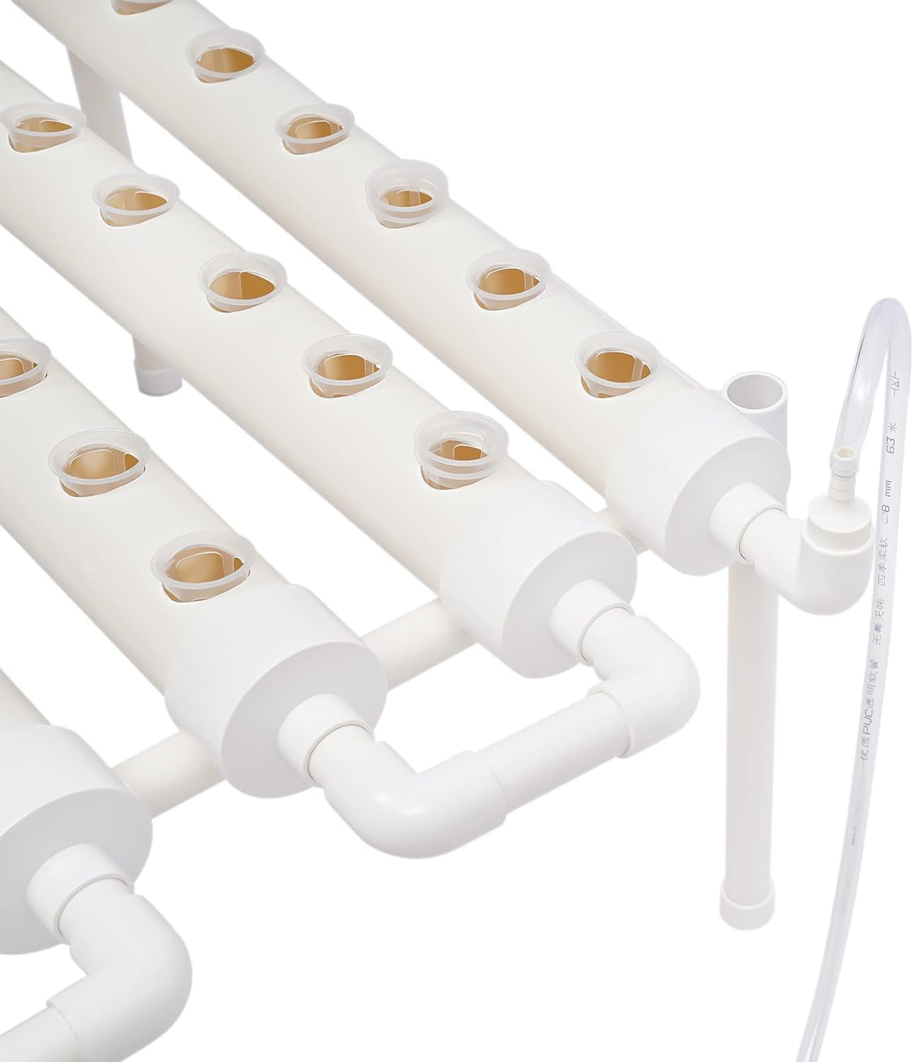 Système hydroponique Kit de culture de plantes hydroponiques et de légumes Système de plantation hydroponique Kit de jardinage Kit d'outils de jardin Sites de culture hydroponique Hydroponisches Anzuchtsystem 54LöCher 6Rohr