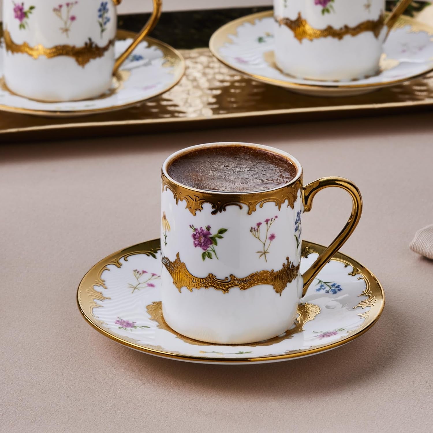 Café Karaca Bidter pour 6 personnes, multicolore