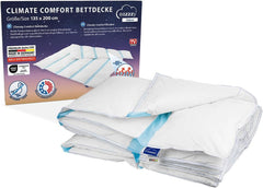 Genius Eazzzy Climate Comfort Couette 155 x 220 cm, résistante aux fibres, légère pour toutes les saisons, couette respirante, température de sommeil agréable, couette pour toutes les saisons Couettes et couettes Naty Shop Titre par défaut