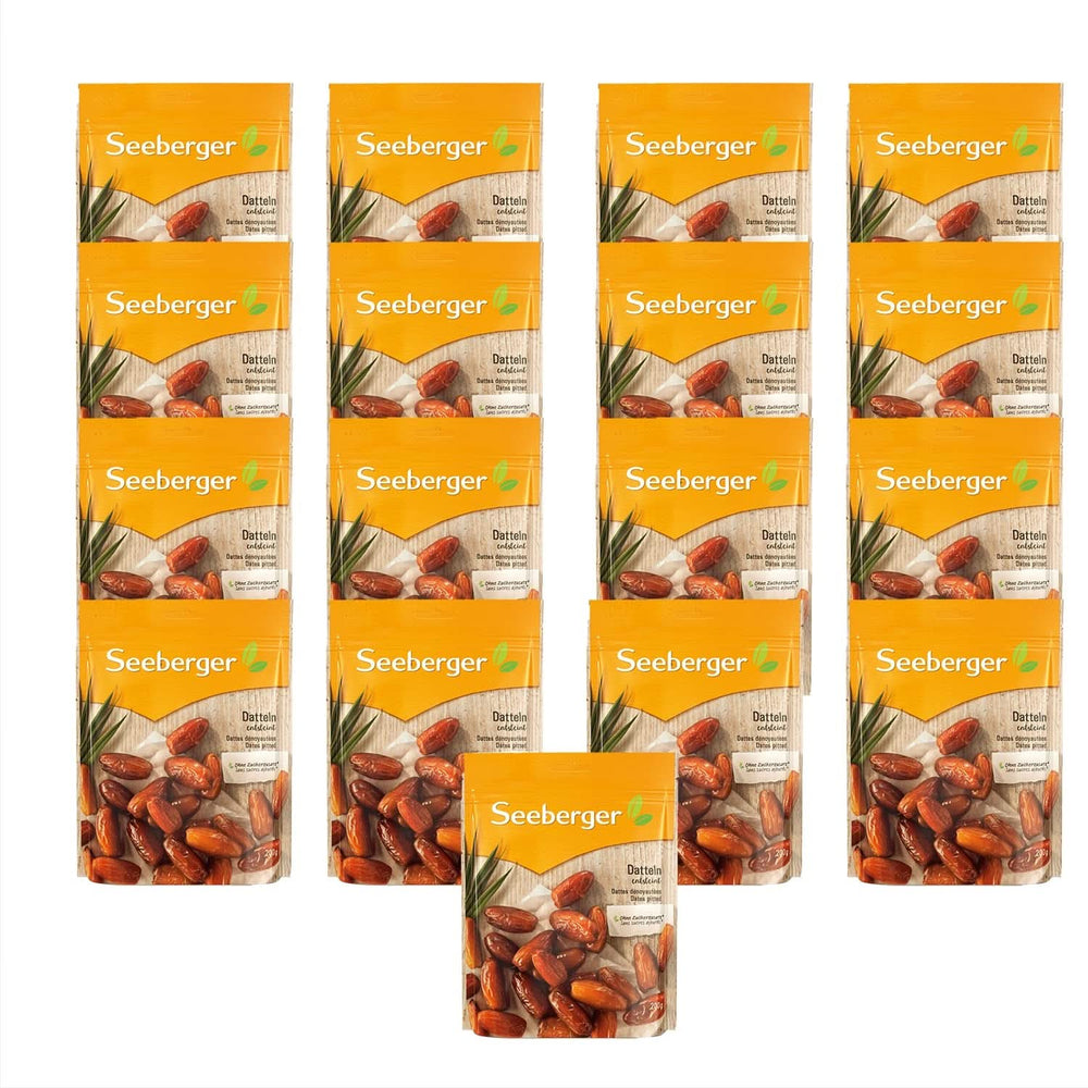Seeberger Dattes sucrées au miel, à chair crémeuse, 13 x 200 grammes Produits déshydratés Naty Shop