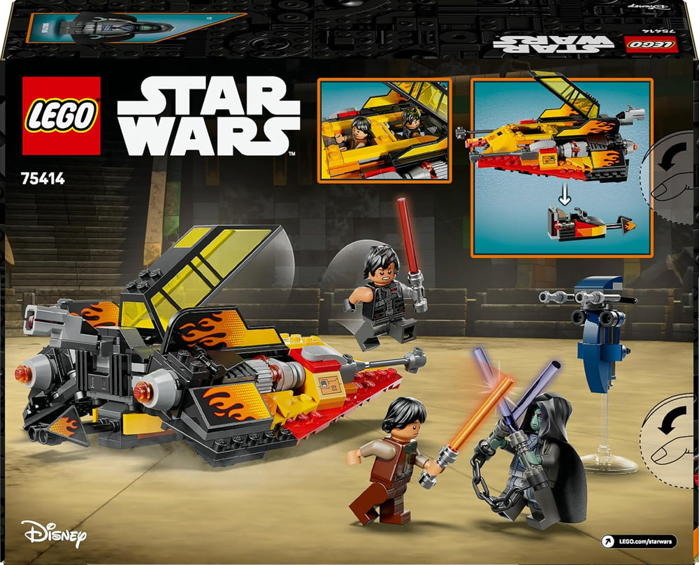 LEGO Star Wars The Force Burner Snowspeeder – Spielzeug zum Bauen und Sammeln mit 3 Minifiguren mit Lichtschwertern & Speederbike - Geschenk für Jungen ab 7 Jahren & Rebuild the Galaxy Fans - 75414