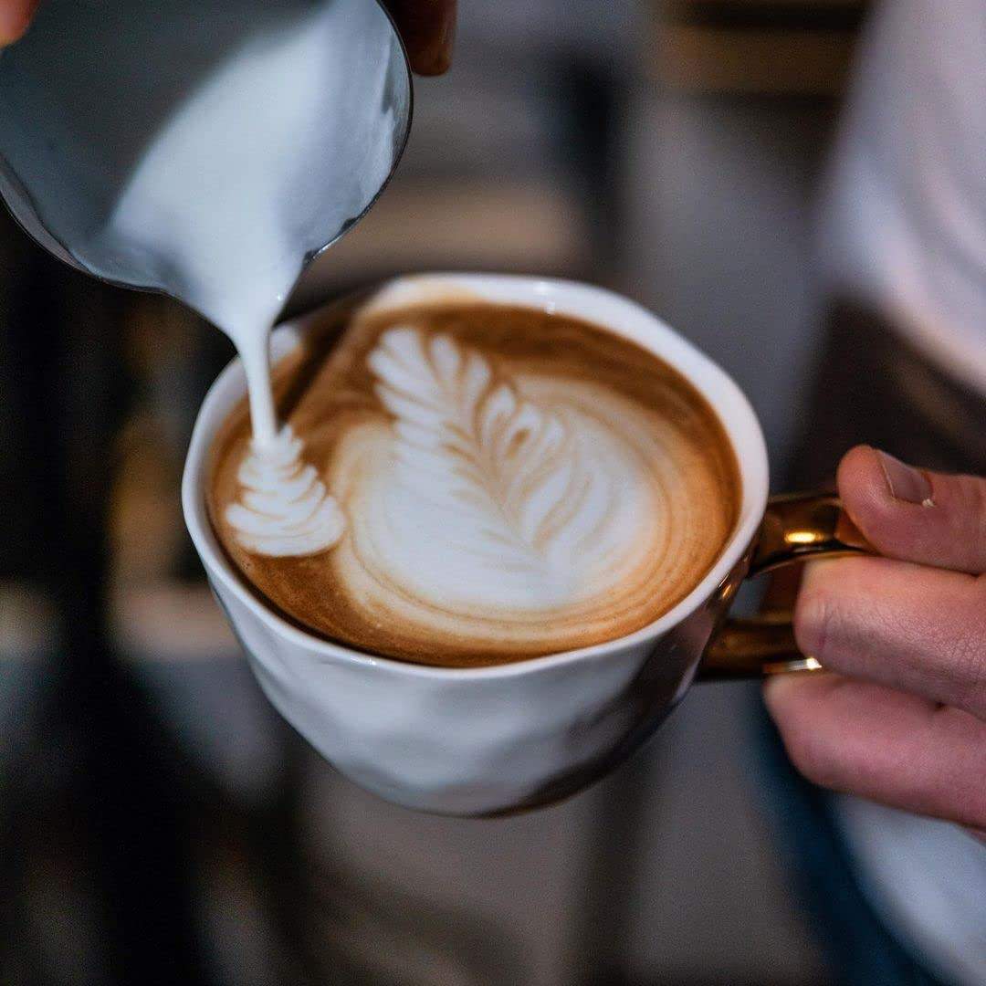 Espresso N°10 de Coffee858 - Mélange d'espresso fort et épicé composé de 70% de grains Arabica du Brésil et 30% de Robusta - Emballage de haute qualité (320g) - Cadeau original