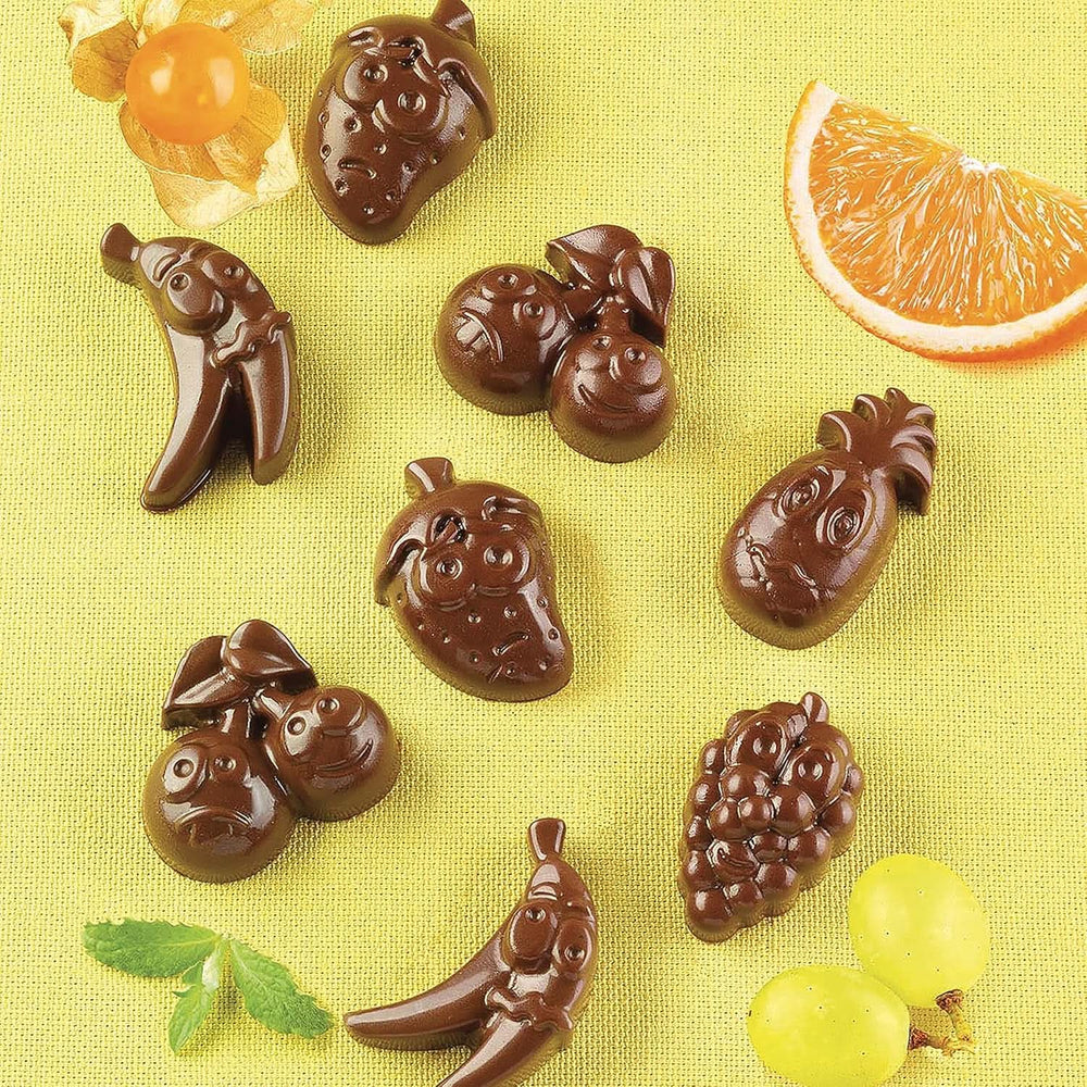 Forma Silicon Praline Silikomart Fructe 3.2 x 3.2 x H 1.5 cm, 10 ml, 15 cavitati (SCG32) Bucatarie Naty Shop