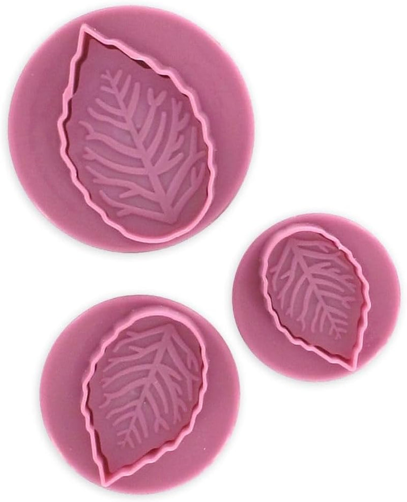 Ensemble d'emporte-pièces Zenker "Leaf" 3 pièces SWEET SENSATION, emporte-pièce estampé (couleur : rose givré), quantité : 1 lot, 3 pièces