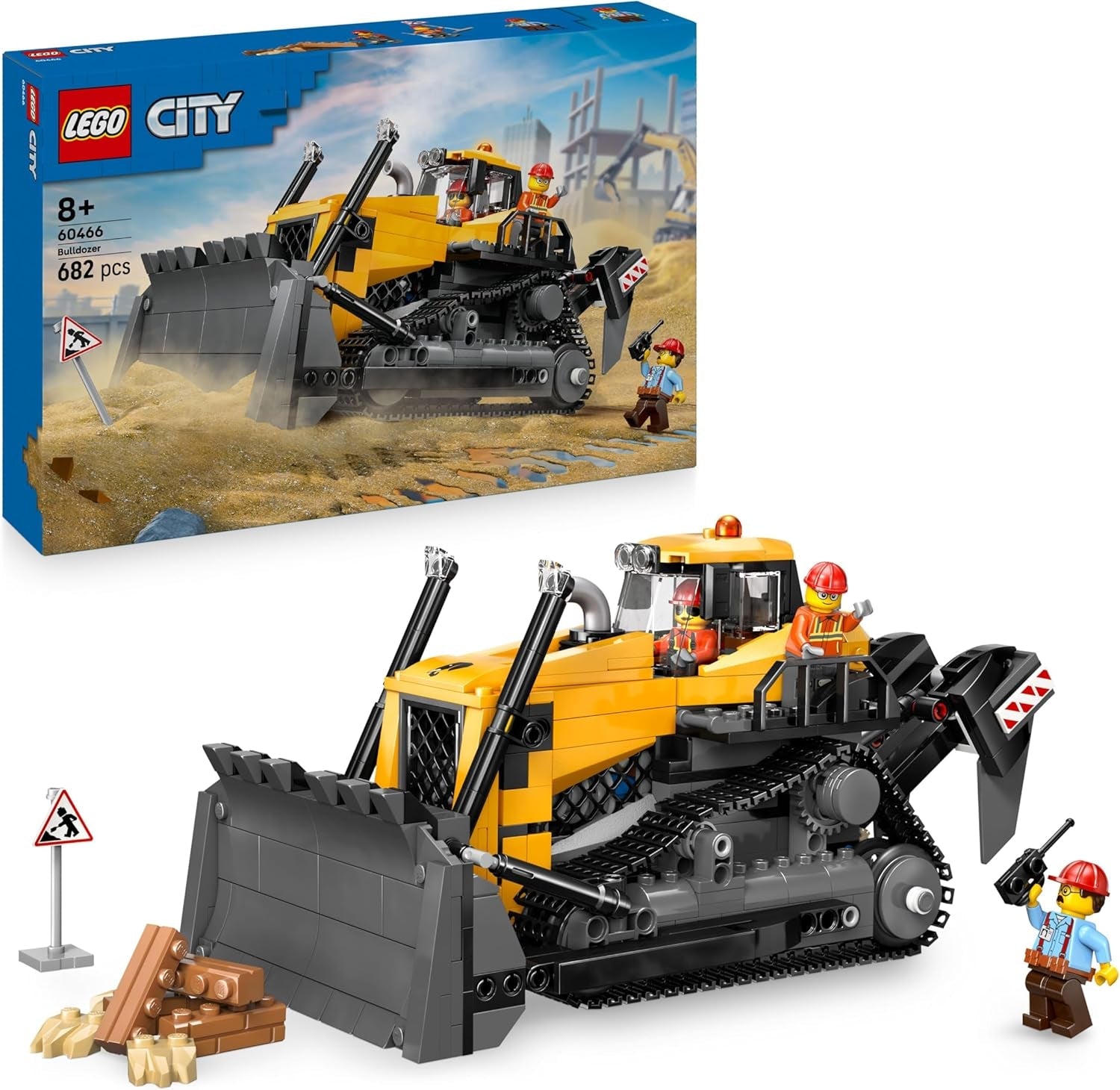 LEGO City Betonmischer - Lehrreiches Baufahrzeug Spielzeug mit 3 Minifiguren, drehbarer Trommel & Ausgießfunktion - Geburtstagsgeschenk für Jungen ab 7 Jahren - 60478