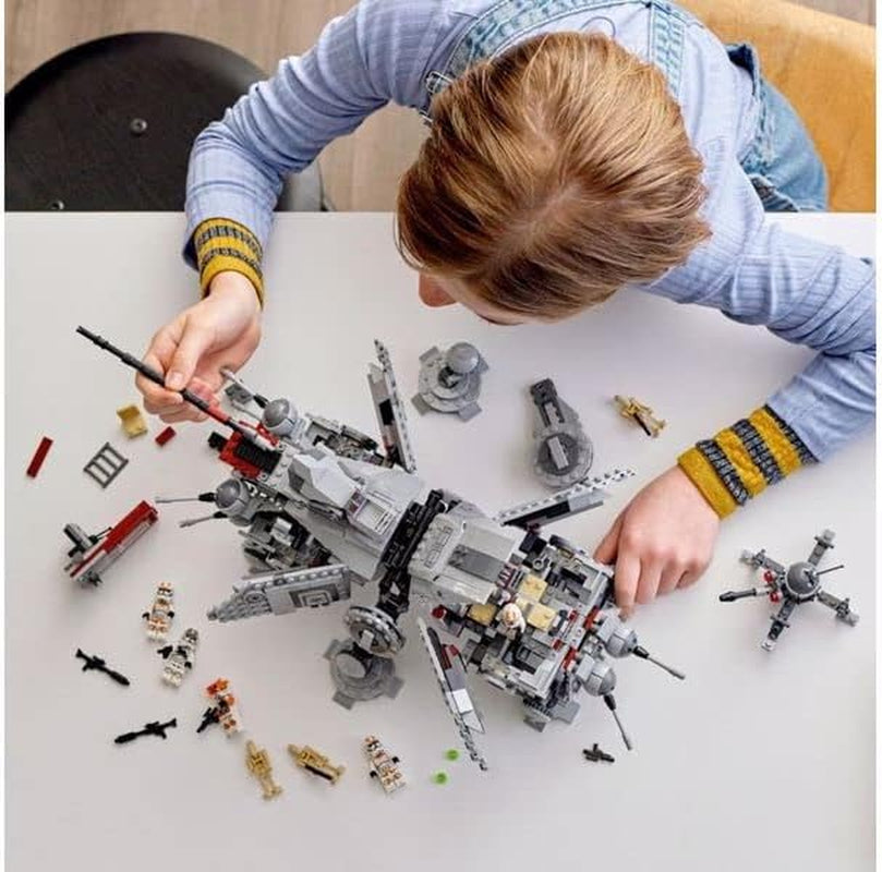 LEGO Star Wars At-Te Walker Mobile Toy Model Minifigure Set comprenant 3 soldats clones, des droïdes de combat et un droïde araignée nain 75337 Jeux de construction Besuche an LEGO-Store