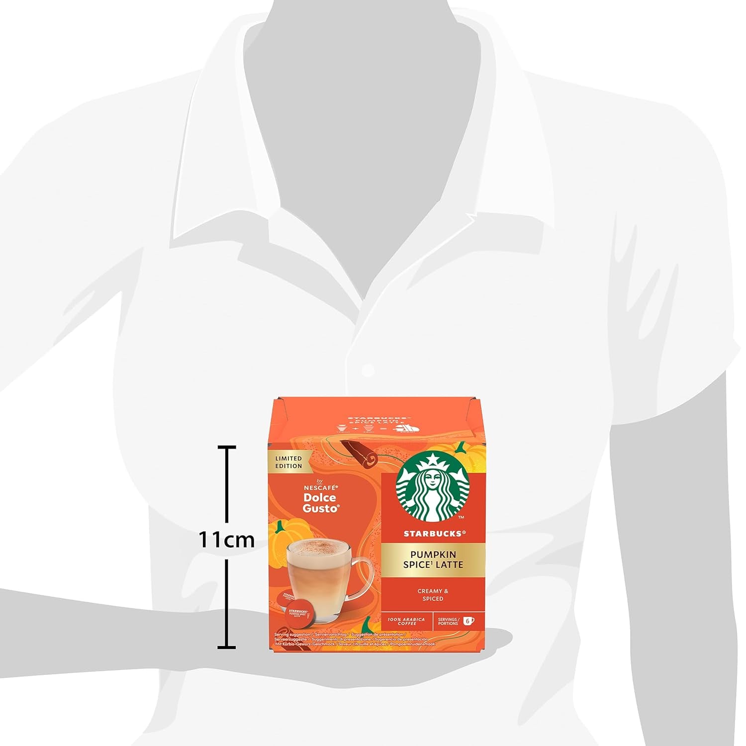 STARBUCKS Pumpkin Spice Latte de Nescafé Dolce Gusto, Dunkle Röstung, Kaffeekapseln 6 x 12 (72 Kapseln)