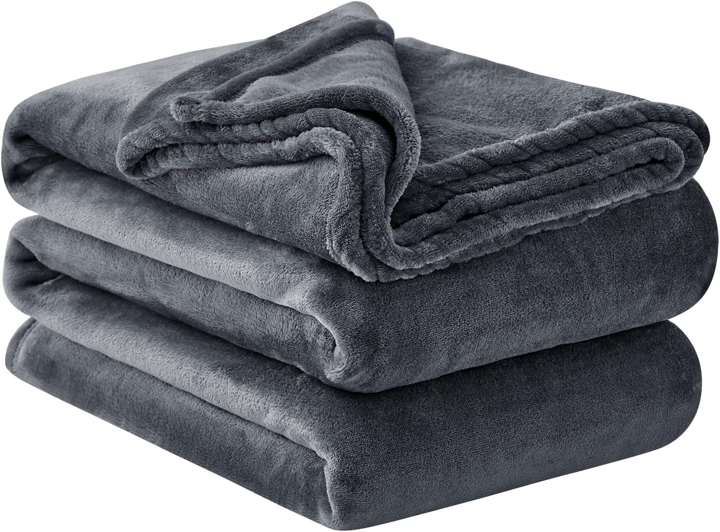 Aisbo Cuddly Blanket Fluffy Blanket Grey - Fleece Blanket 150X200 Cm XL Warm Sofa Blanket, Cosy Living Blanket Light Grey Soft As Living Room Blanket Couch Blanket For Winter Paturi si Cuverturi Besuche den Aisbo-Store Antracit 220 X 240 Cm