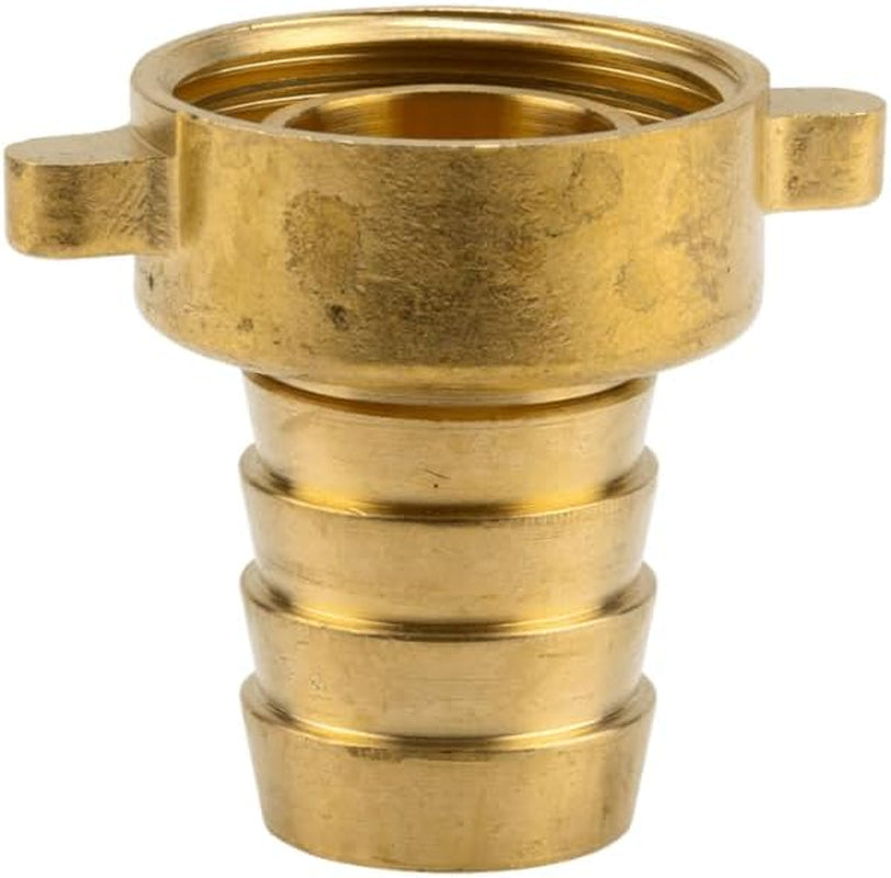 Gardena Raccord de tuyau en laiton, 2 pièces : raccord en laiton de haute qualité, filetage 26,5 mm (G 3/4"), pour tuyaux 1/2" (13 mm) (7140-20)