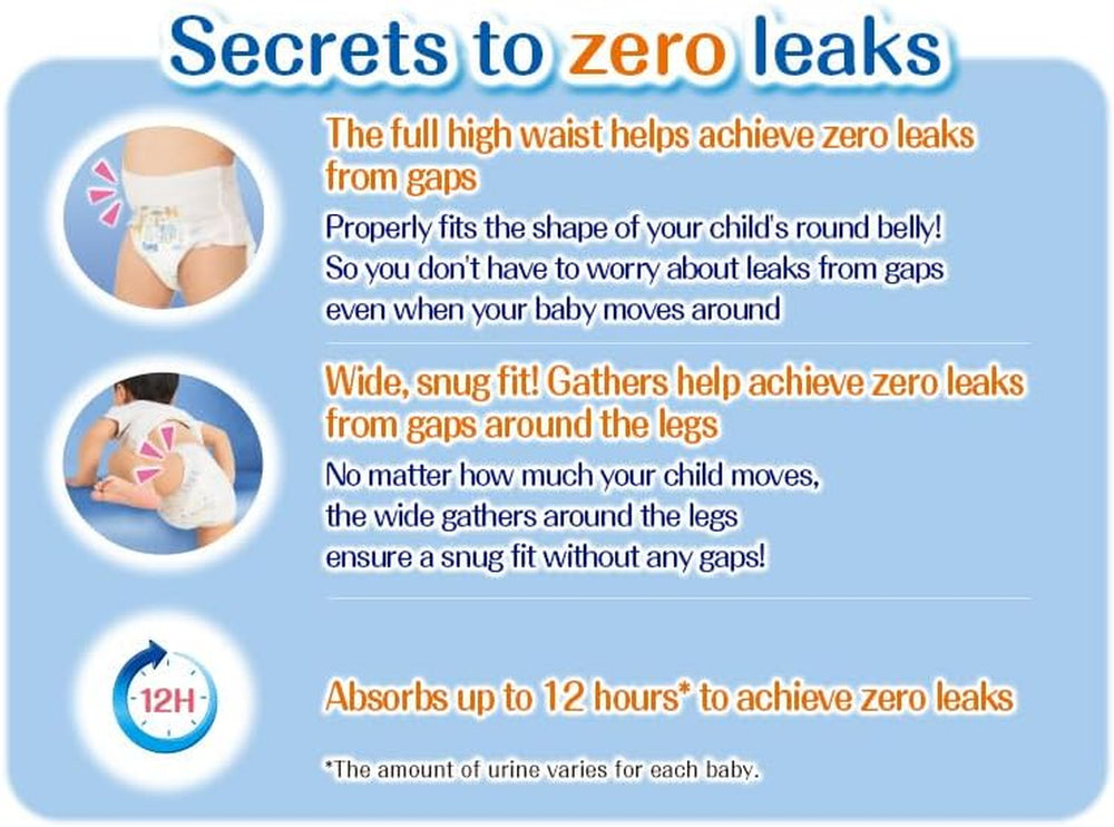 Couches PBL pour filles (12-22 kg.) - Couches pour filles, 1-5 ans, paquet de 38, taille 4, protection de l'urine et des selles, imperméable, motif dessin animé, jetable, sans parabène, 35 cm x 34 cm x 11 cm