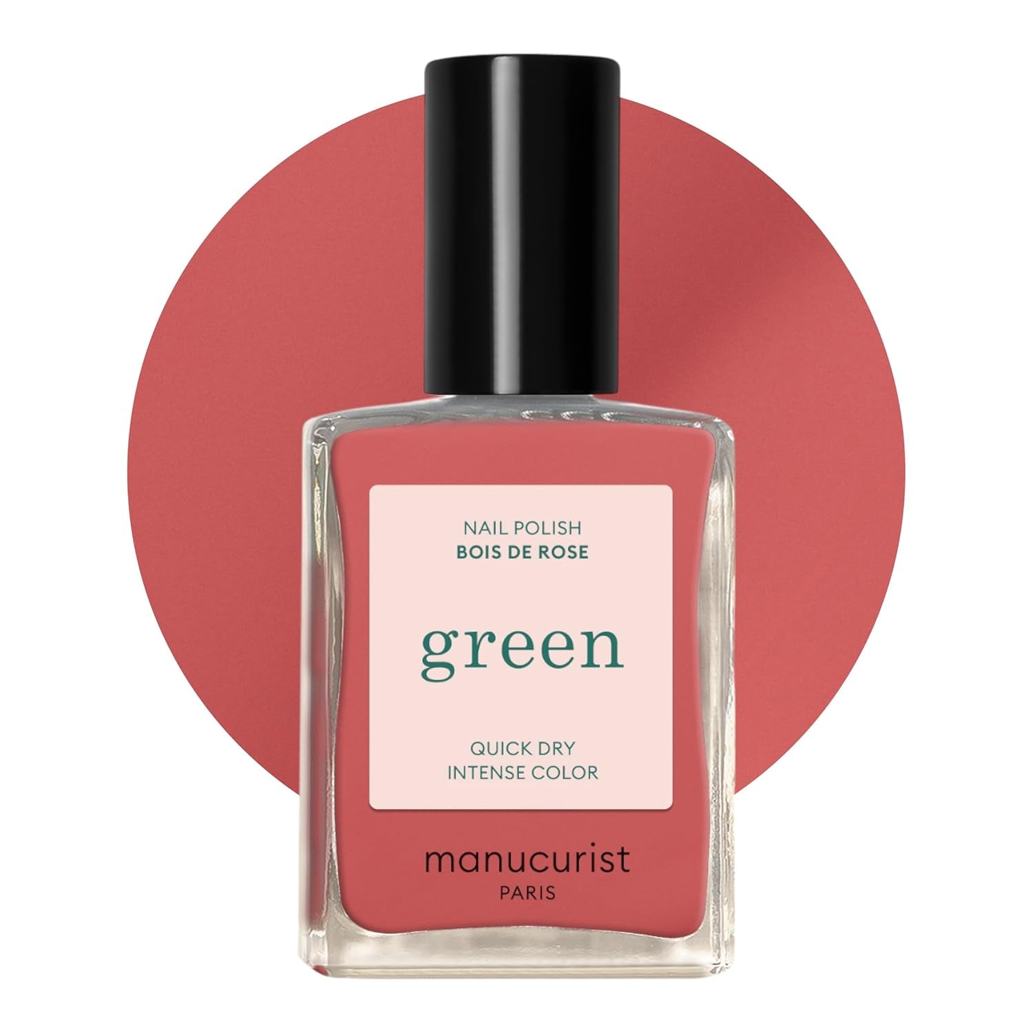 Manucurist Green - Vernis à ongles Rosy Beige Shell Beige - Vernis à ongles à séchage rapide - Ongles DIY - Vegan 12-Free - À base de plantes - Vernis à ongles - Fabriqué en France