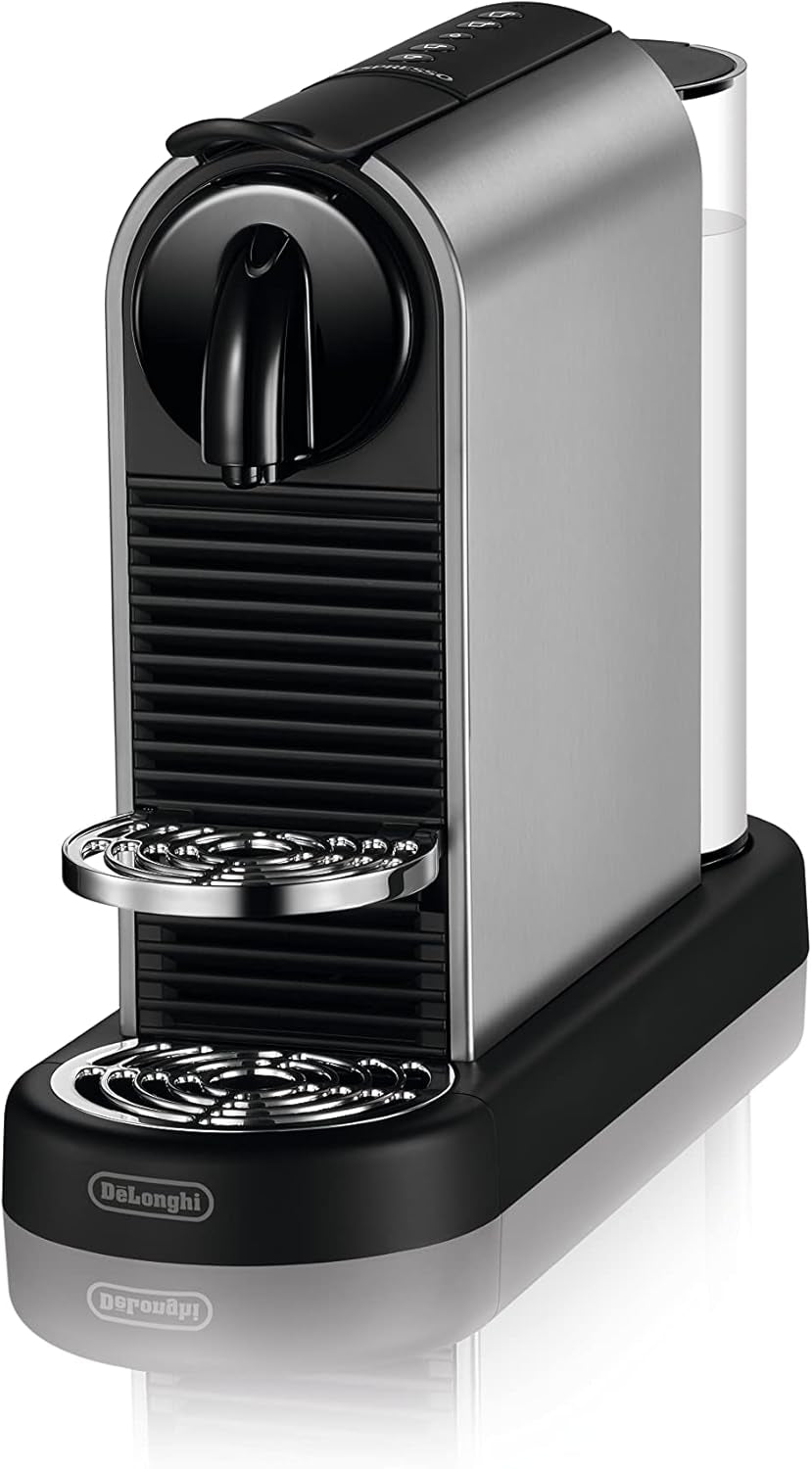 Nespresso EN167.W Machine à expresso à capsules Citiz, pompe haute pression et contrôle idéal de la température, sans Aeroccino (mousseur à lait), fonction économie d'énergie, 1260 W, blanc crème, 37,4 x 11,9 x 25,5 cm