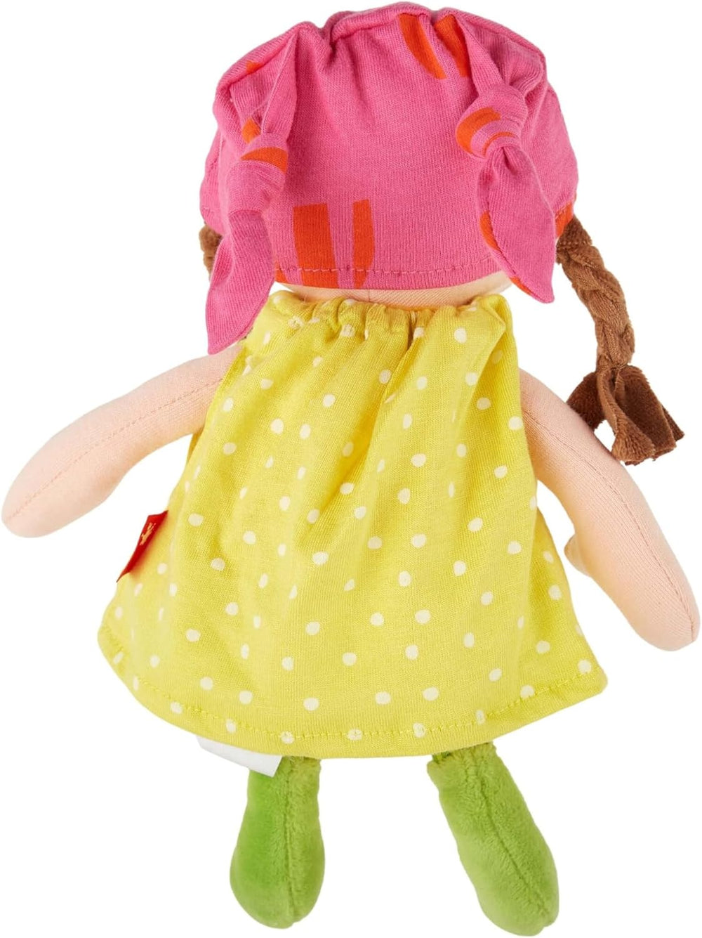 SIGIKID 39411 Petite poupée douce fille, jouet pour bébé, recommandé à partir de 6 mois, jaune