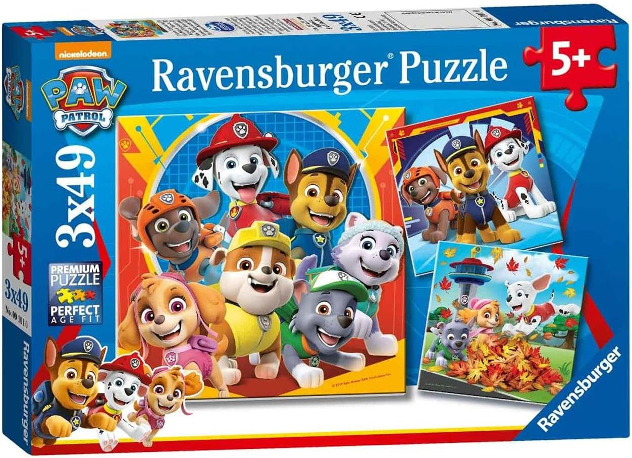 Ravensburger puzzle pour enfants 3X49 pièces - Paw Patrol - Paw Patrol Puzzle Naty Shop Single