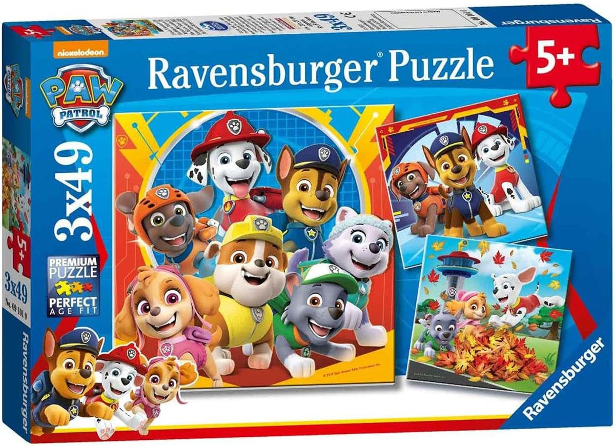 Ravensburger puzzle pour enfants 3X49 pièces - Paw Patrol - Paw Patrol Puzzle Naty Shop Single