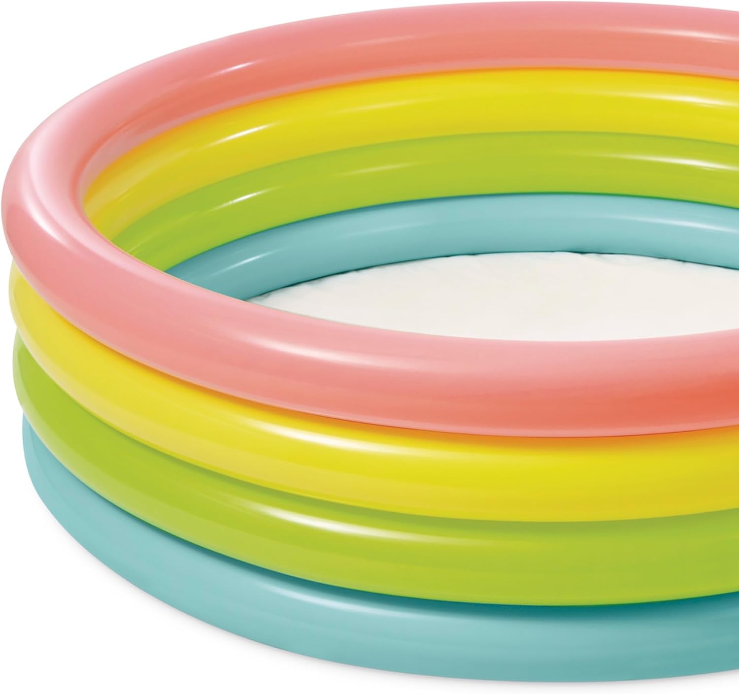 Intex 56441 NP - Piscine Gonflable Sunset Glow, Quatre Anneaux, Vinyle, Multicolore, 168x46 cm