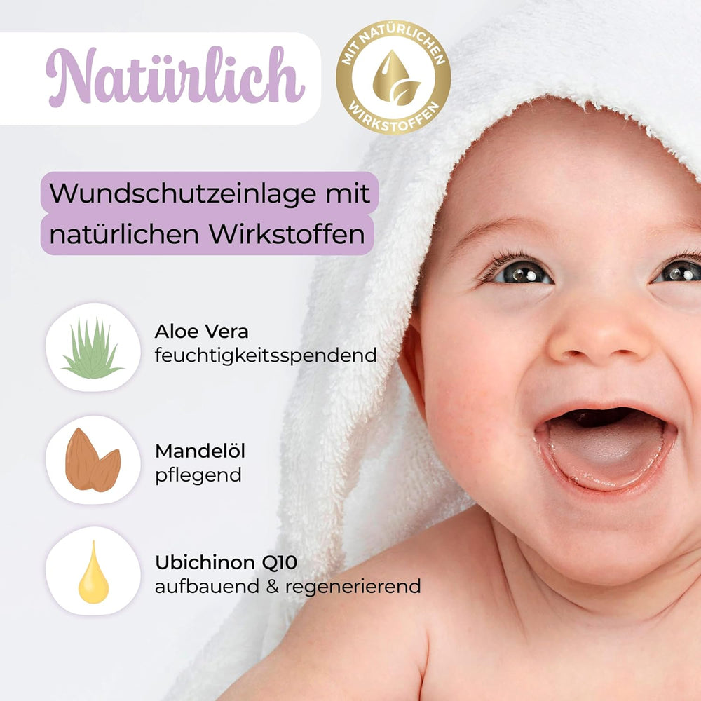 Millis Zaubertücher bei Windeldermatitis Baby, Bekannt aus "Die Höhle der Löwen", 25 Tücher (1 x 25er) mit Aloe Vera, Mandelöl & Q10 - Pflegt, Schützt & dient als Wundschutz bei gereizter Haut