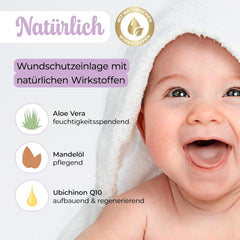 Millis Zaubertücher bei Windeldermatitis Baby, Bekannt aus "Die Höhle der Löwen", 25 Tücher (1 x 25er) mit Aloe Vera, Mandelöl & Q10 - Pflegt, Schützt & dient als Wundschutz bei gereizter Haut