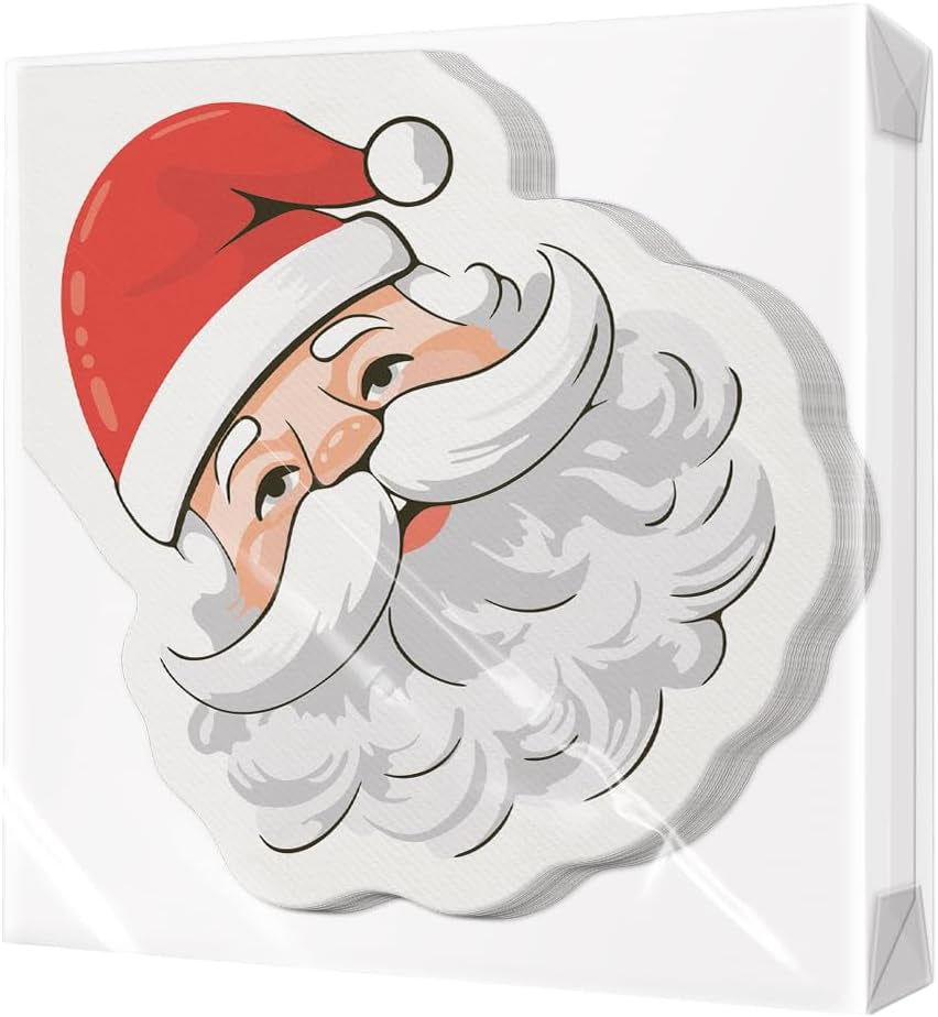 PAW - Serviettes Airlaid (40 x 40 cm) I 50 pièces I Parfaites pour Noël, l'hiver, les vacances I Décorations de table pour le réveillon de Noël I Serviettes en tissu Airlaid Branches d'hiver I Branches d'hiver