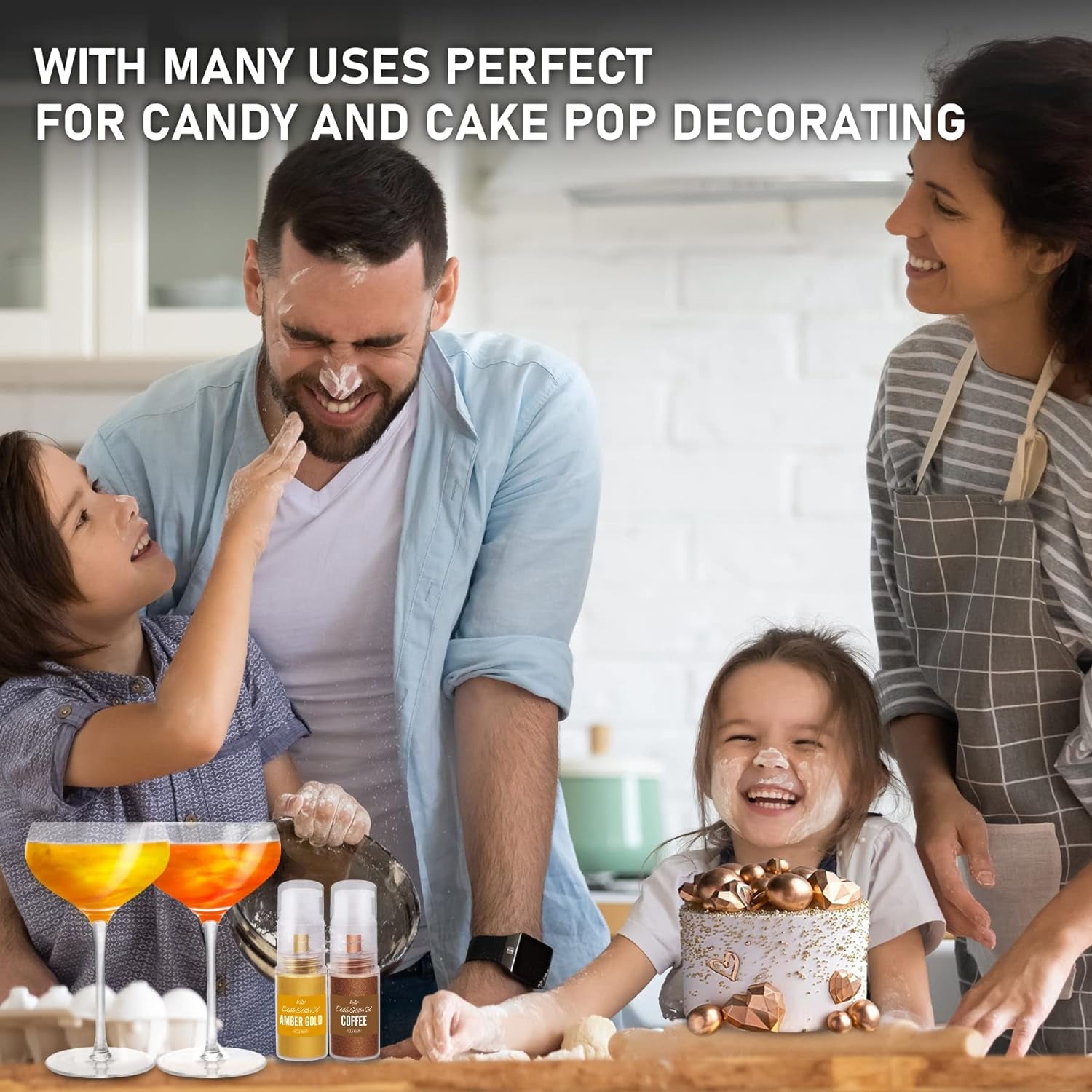 Spray de Paillettes Comestibles - 22G Paillettes Comestibles, Poudre de Paillettes Comestible pour Boissons, Décorations de Gâteaux, Macarons - Poudre de Paillettes Colorantes Alimentaires, Paillettes Comestibles pour Cocktails, Muffins (Rose)