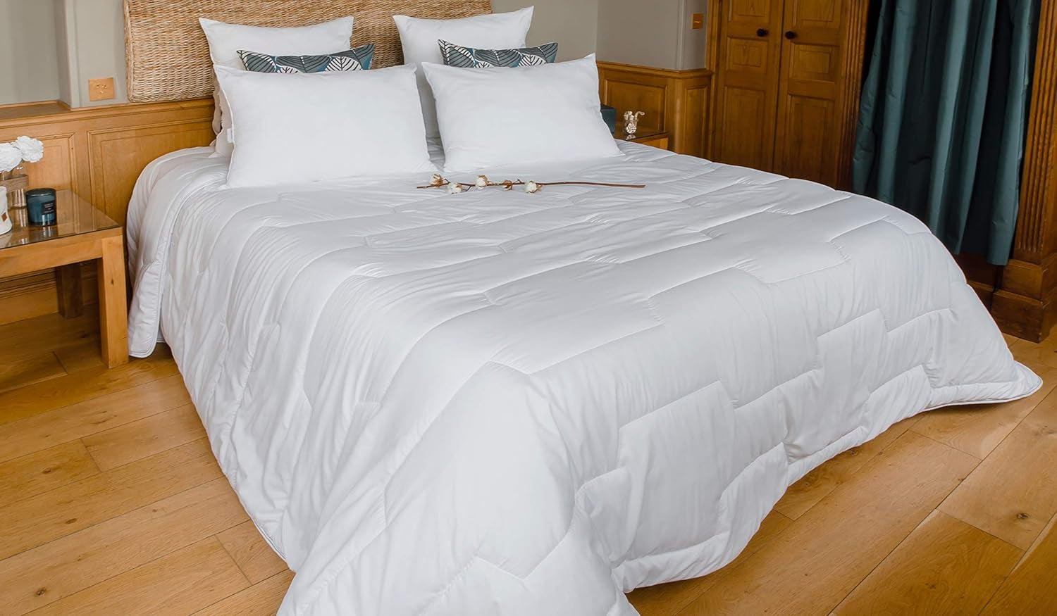 Plapumă COLAS NORMAND, antiacarieni și antibacteriană, ușoară, 260 X 240 cm, efect de lungă durată, igienă perfectă, microfibră, moale și confortabilă, lavabilă, albă 53130250 Plapumi si pilote Naty Shop