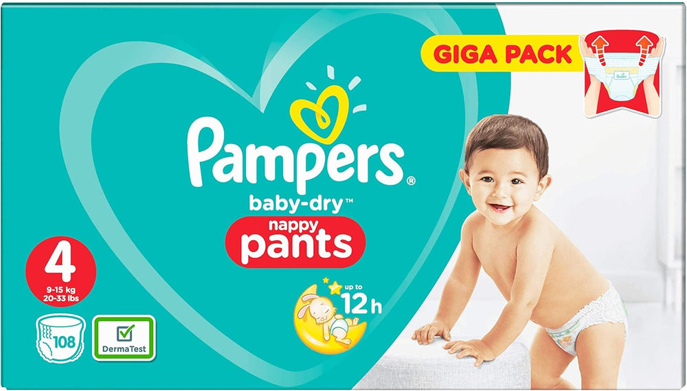 Couches Pampers 81657566 Pantalon Baby-Dry, blanc