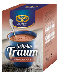 KRÜGER Family, Cacao en poudre pour chocolat chaud, 8 boîtes x 10 sachets, 8 x 250 grammes Cacao et Chocolat Chaud Naty Shop