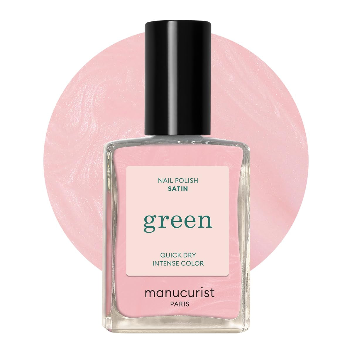 Manucurist Green - Vernis à ongles Rosy Beige Shell Beige - Vernis à ongles à séchage rapide - Ongles DIY - Vegan 12-Free - À base de plantes - Vernis à ongles - Fabriqué en France