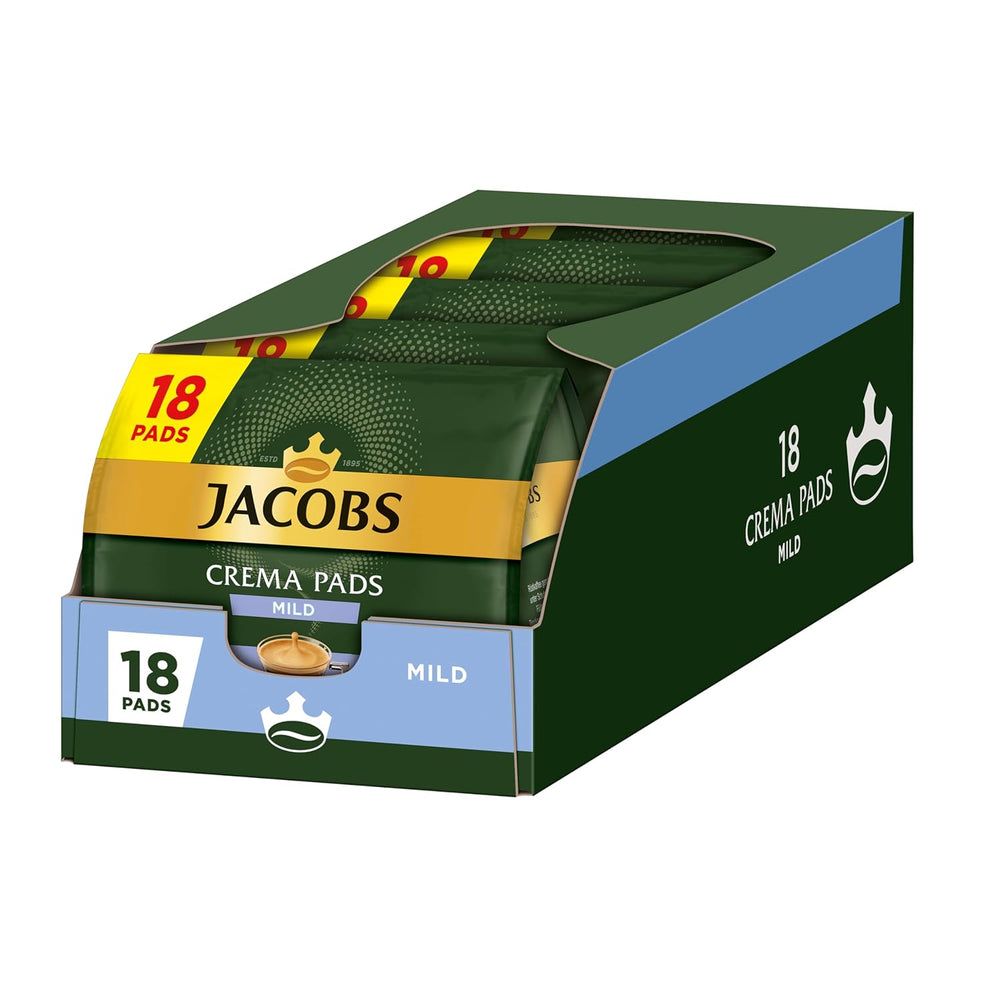 Jacobs Pads Crema Mild, tampons compatibles Senseo, 5 x 18 Getränke, 90 Kaffeepads