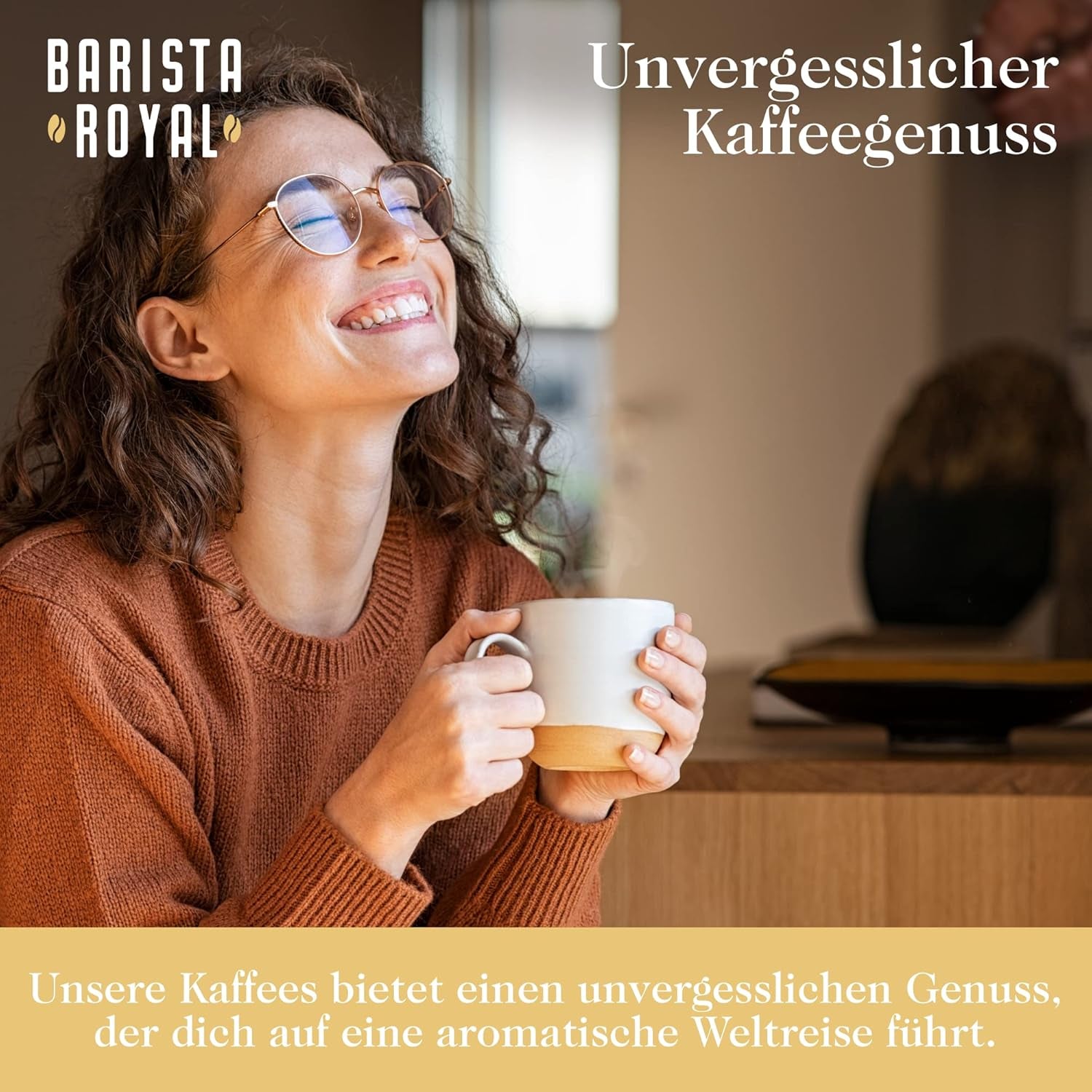 Ensemble d'échantillons de grains d'espresso 4 x 350 g de grains d'espresso | Pack découverte/Pack d'échantillons | Robusta et Arabica | Idéal pour les appareils entièrement automatiques et les porte-filtres | BARISTA ROYAL