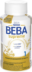 BEBA Nestlé BEBA SUPREME 1 Préparation pour nourrissons : Biberons prêts à boire avec Oméga 3, 1 paquet (1 x 200 ml)