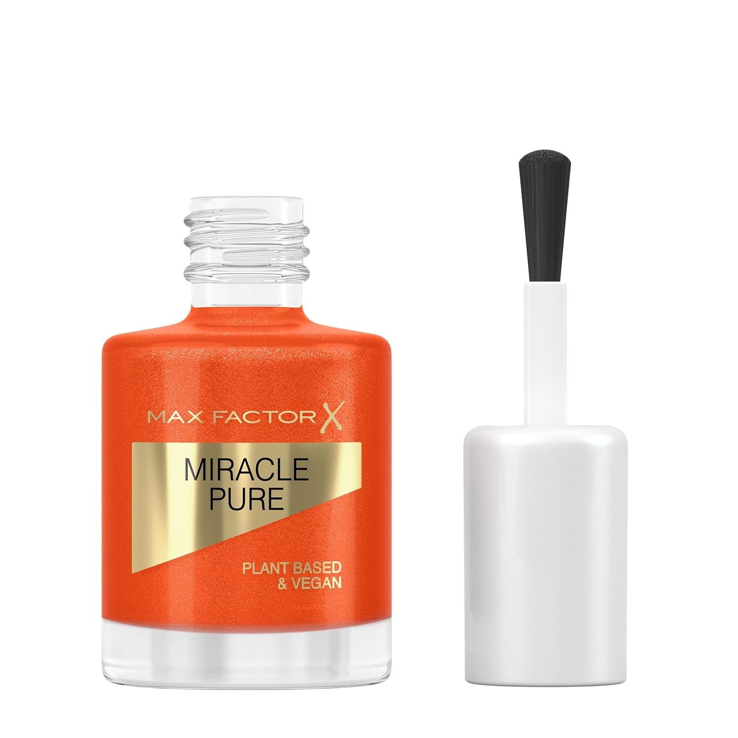 Max Factor Miracle Pure Nail Vernis à ongles ultra brillant et intensément coloré avec la brillance des cristaux cicatrisants et des ingrédients nourrissants, couleur 430 Bold Jasper