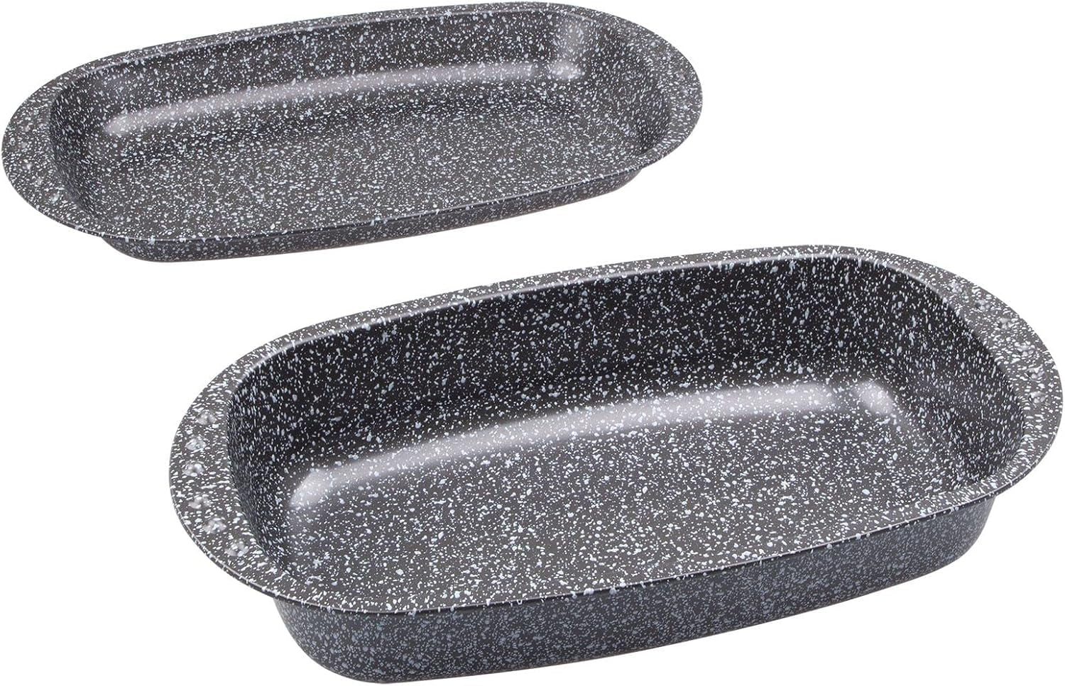 C|H|G Brotback- Und Bratenform Mit Deckel "Granito", Skandia Xtreme Plus : 4-Fach Antihaftbeschichtung in Granitoptik, 37 X 20 X 7 Cm, Fabriqué en Allemagne Moules et plaques pour la pâtisserie Naty Shop