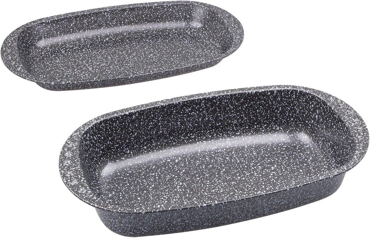 C|H|G Brotback- Und Bratenform Mit Deckel "Granito", Skandia Xtreme Plus : 4-Fach Antihaftbeschichtung in Granitoptik, 37 X 20 X 7 Cm, Fabriqué en Allemagne Moules et plaques pour la pâtisserie Naty Shop