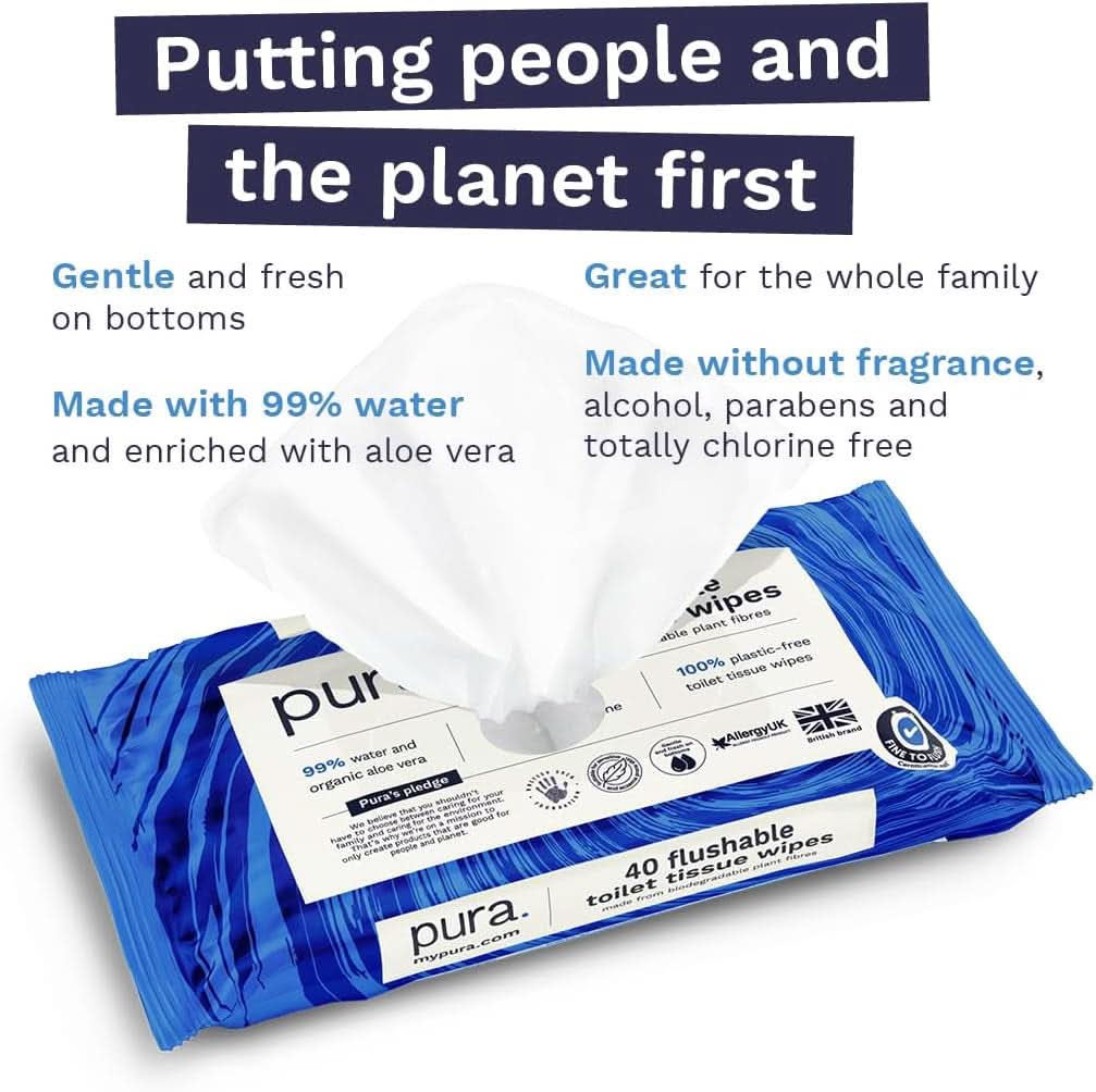 Lingettes humides écologiques jetables, sans plastique, sensibles et nourrissantes, certifiées fines à rincer, lingettes humides biodégradables pour bébé Naty Shop