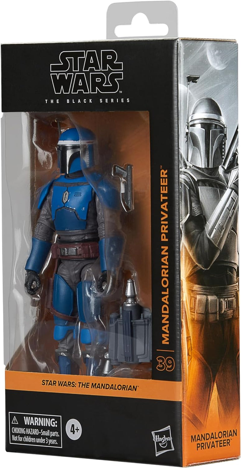 Star Wars Seria Neagră Mandalorian Privateer, Figura de acțiune pentru a colecta Mandalorian, Scala 15 Cm Action figures Naty Shop