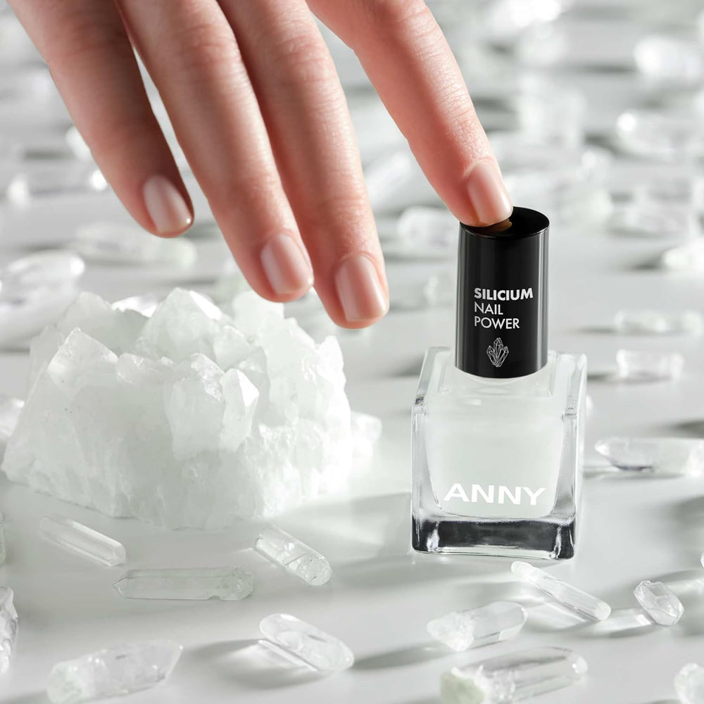 ANNY Silicon Nail Power - Soin des ongles 3 en 1 : Base, Fortifiant et Embellisseur - 15 ml