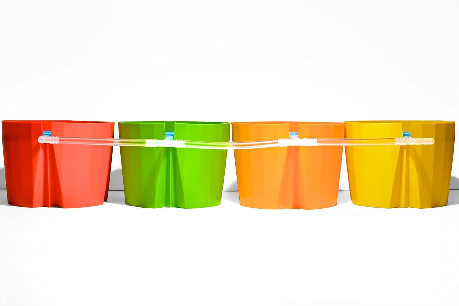 Hydro Farmer, set de pots 19 pièces Ø 18 cm (vert), système de culture comprenant 4 pots, 4 anneaux d'arrosage, 4 couvercles, kit adaptateur et tuyau 2 m, culture hydroponique, aéroponie