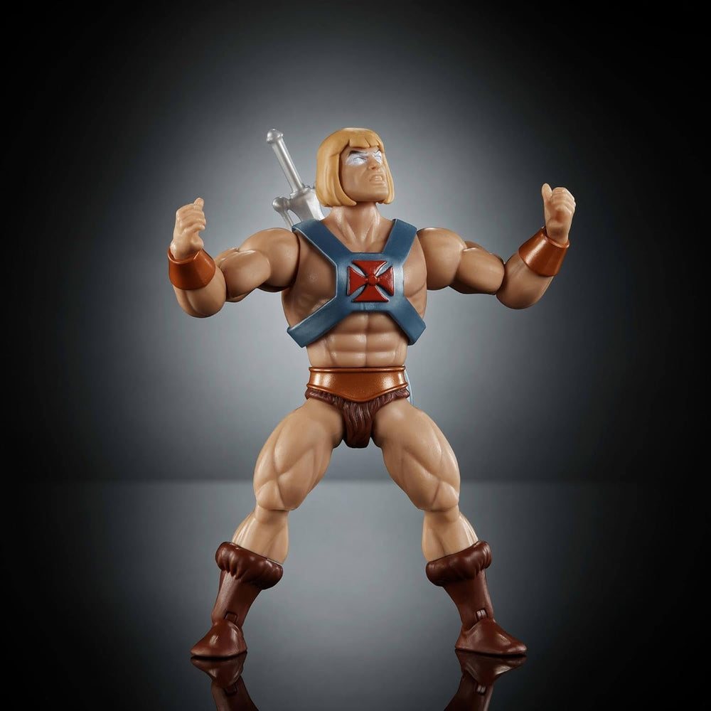 Figurine d'action Masters of the Universe Origins Faker de la collection de dessins animés, environ 14 cm de haut, réplique de He-Man de la série télévisée des années 1980, design détaillé et 16 points de mouvement, JBM82 Action figures Naty Shop