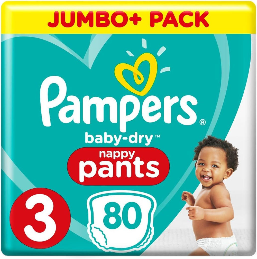Couches Pampers Baby-Dry, taille 8, 43 couches, à partir de 19 kg, pack Jumbo+