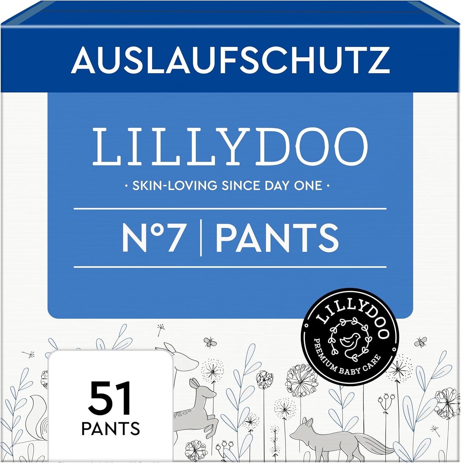 LILLYDOO Pantalons respectueux de la peau Taille 5 (12-17 kg) Boîte mensuelle (105 pièces)