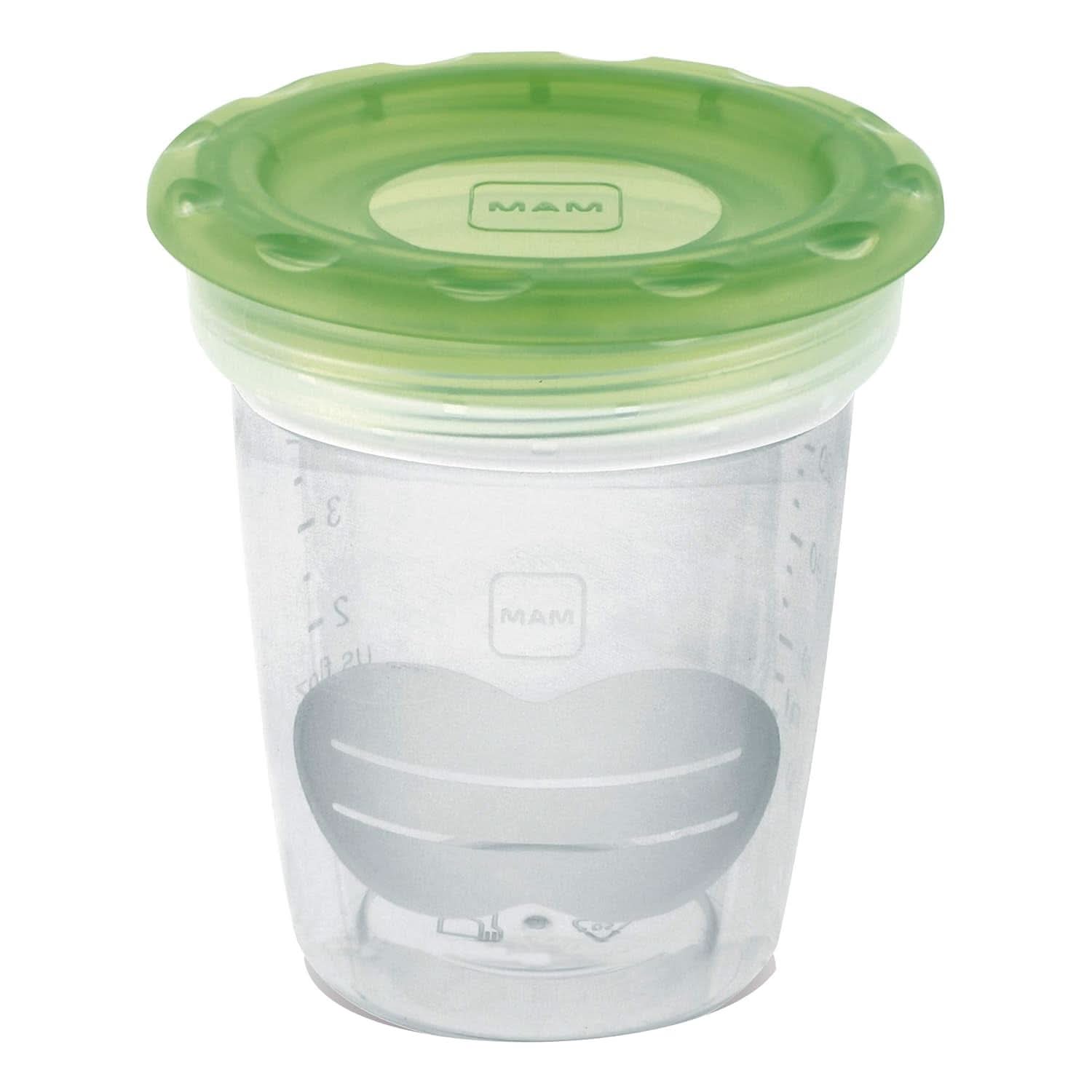 MAM Lot de 5 récipients pour lait et nourriture, en plastique, sans Bpa et Bps Accessoires d'alimentation et d'allaitement Bebe Naty Shop