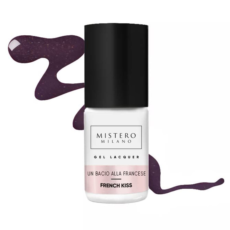 Mistero Milano Vernis à ongles UV pailleté – Vernis à ongles LED – Hybride pailleté – Couverture complète – 7 ml Into the Dark Night