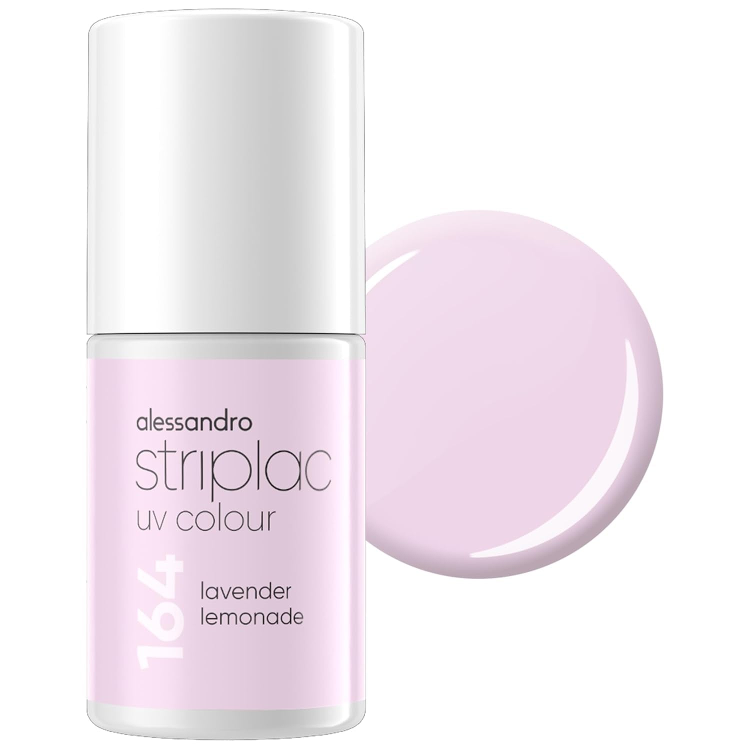 Vernis à ongles UV Alessandro Striplac Lavender Lemonade – Délicat et longue durée – S'enlève facilement grâce à la technologie de retrait – Vegan et cruelty-free – 8 ml