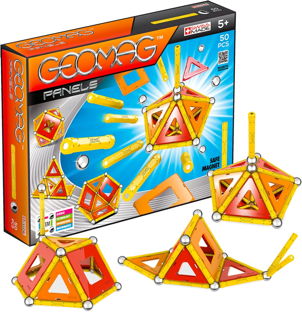Geomag Classic Panels 192 pièces Jeux magnétiques pour enfants, enfants et filles à partir de 5 6 7 8 9 10 11 12 13 ans, constructions magnétiques, jeux pour enfants